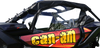 SEIZMIK Soft Full Doors - Rear Window - Black - Can-Am X3 51-20993