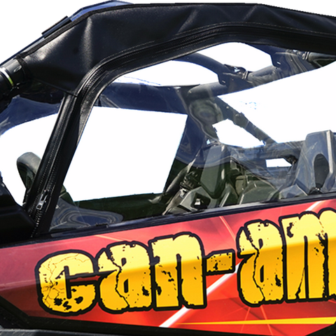 SEIZMIK Soft Full Doors - Rear Window - Black - Can-Am X3 51-20993