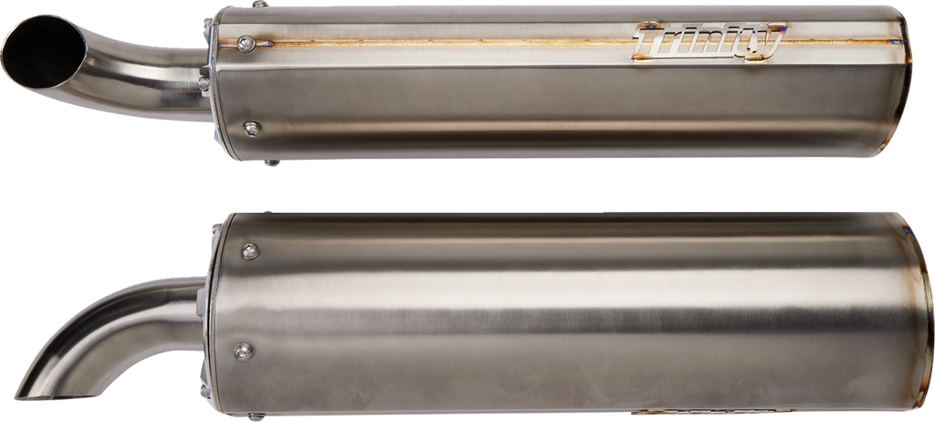 TRINITY RACING Stainless Steel Slip-On Mufflers TR-4160S-SS