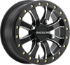RACELINE WHEELS Wheel - Black Mamba - Beadlock - Front/Rear - Black/Machined - 15x6 - 4/156 - 5+1 A71MB-56056-51