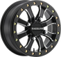 RACELINE WHEELS Wheel - Black Mamba - Beadlock - Front/Rear - Black/Machined - 15x6 - 4/156 - 5+1 A71MB-56056-51