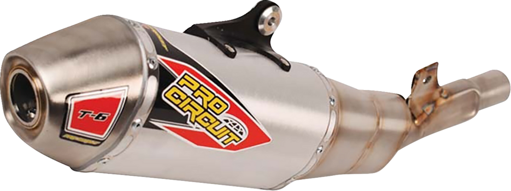 PRO CIRCUIT T-6 Slip-On Muffler - Stainless Steel 0122445A