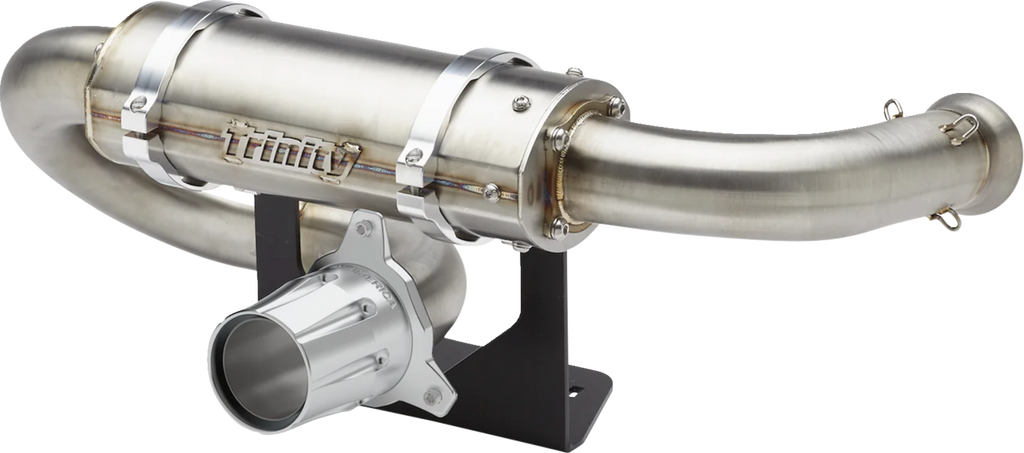 TRINITY RACING Center Exit Slip-On Muffler - With Tip TR-4184ST