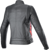 ALPINESTARS Stella Dyno Leather Jacket - Black/Haute Red - 2XL 3113924-1346-2X