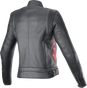 ALPINESTARS Stella Dyno Leather Jacket - Black/Haute Red - XL 3113924-1346-XL