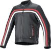 ALPINESTARS Dyno Leather Jacket - Black/Ruby Red/Ecru - 4XL 3103924-1316-4X