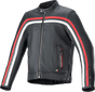 ALPINESTARS Dyno Leather Jacket - Black/Ruby Red/Ecru - 4XL 3103924-1316-4X