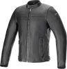 ALPINESTARS Blacktrack Leather Jacket - Black - 3XL 3103824-1100-3X