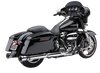 4" Race Pro Slip Ons Chrome Flh/Flt 17 22