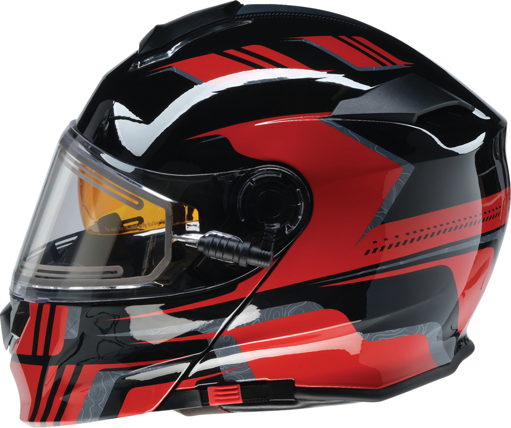 Z1R Solaris Snow Helmet - First Tracks - Black/Red - Medium 0120-0827