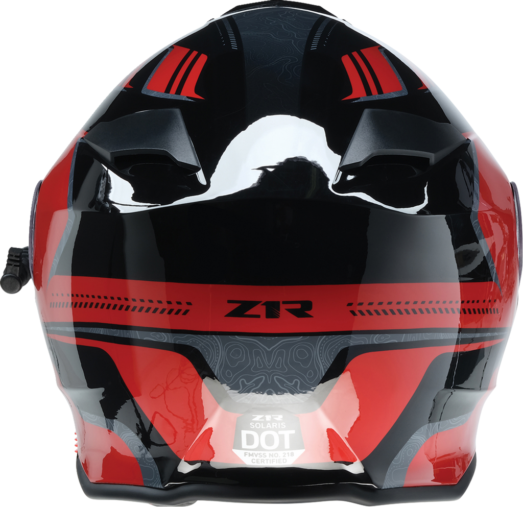 Z1R Solaris Snow Helmet - First Tracks - Black/Red - Large 0120-0828
