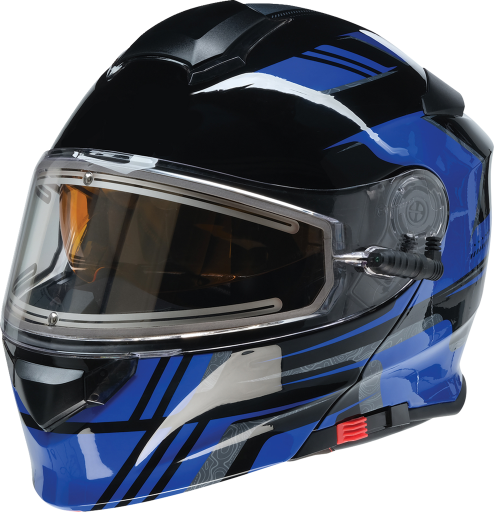 Z1R Solaris Snow Helmet - First Tracks - Black/Blue - Large 0120-0834