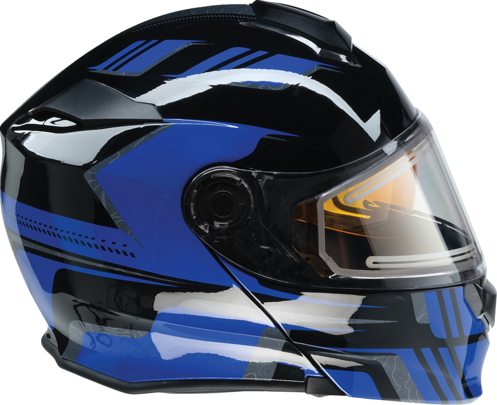 Z1R Solaris Snow Helmet - First Tracks - Black/Blue - Medium 0120-0833