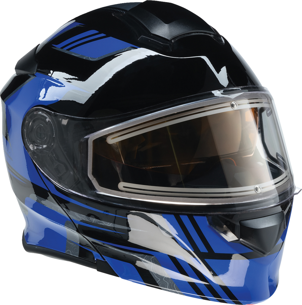 Z1R Solaris Snow Helmet - First Tracks - Black/Blue - Medium 0120-0833