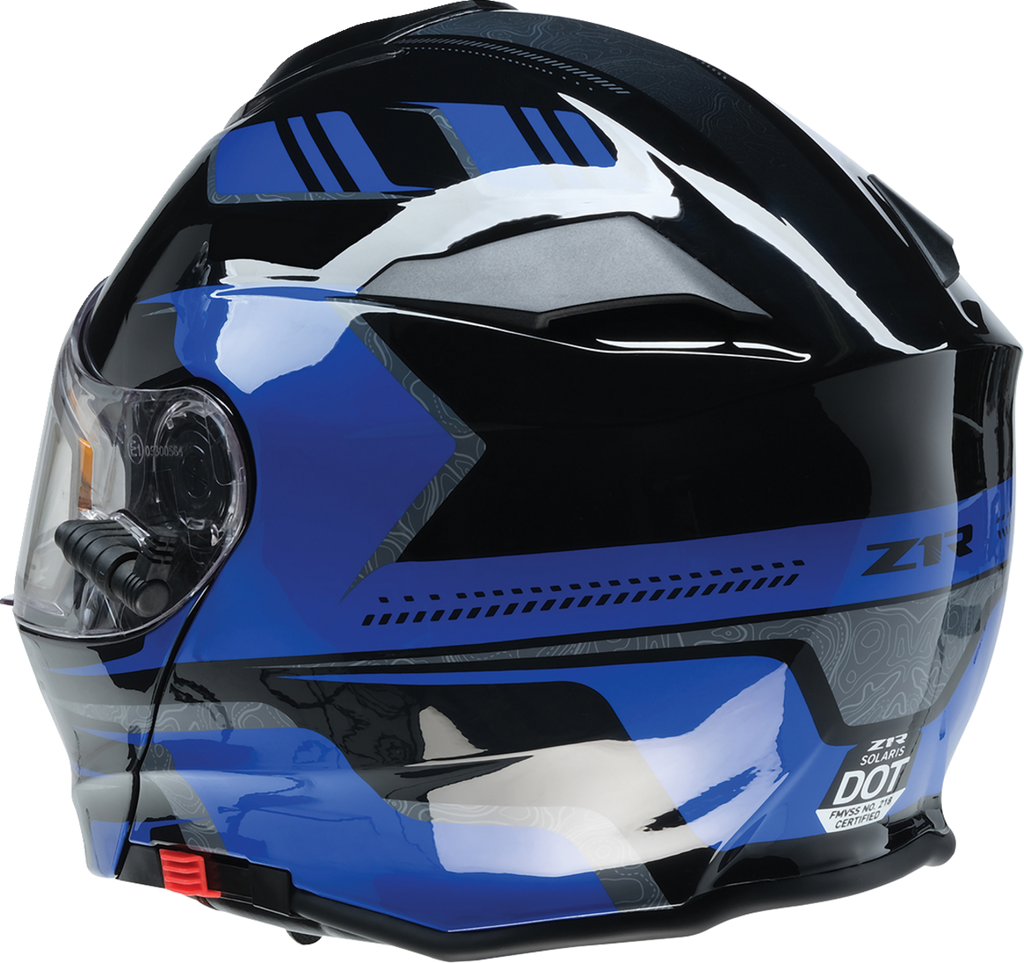 Z1R Solaris Snow Helmet - First Tracks - Black/Blue - Medium 0120-0833