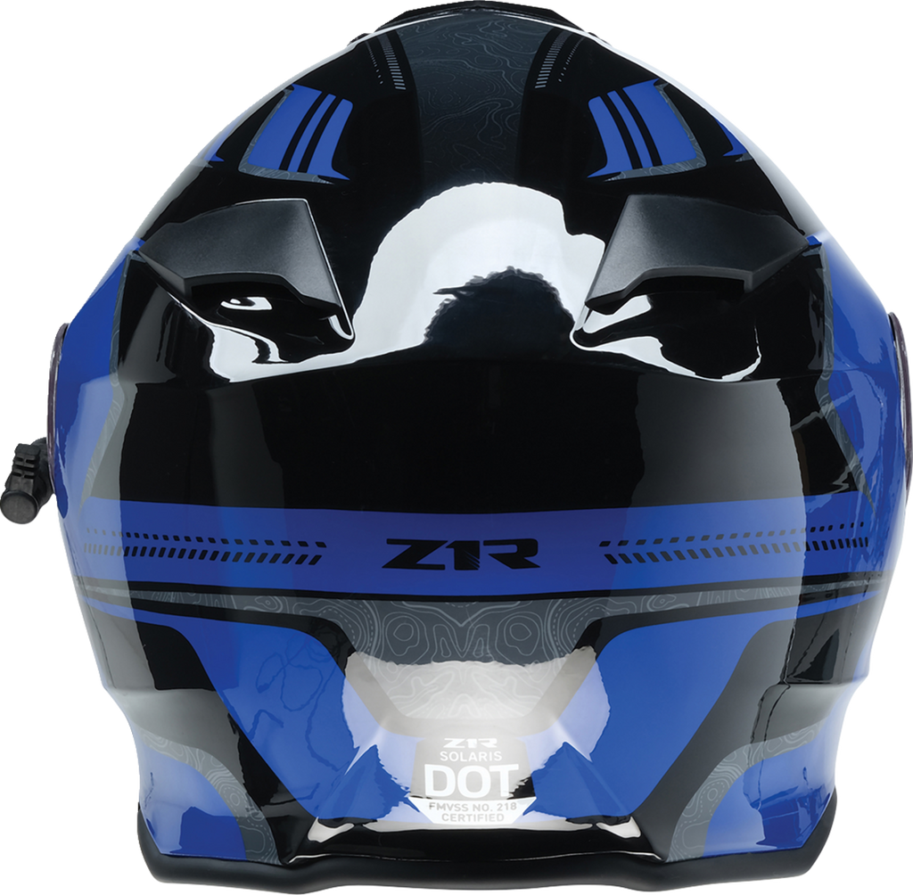 Z1R Solaris Snow Helmet - First Tracks - Black/Blue - Large 0120-0834