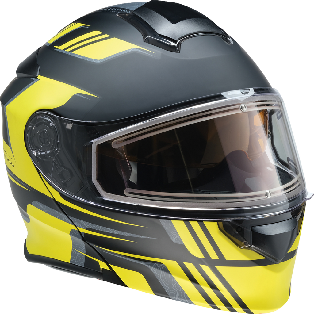 Z1R Solaris Snow Helmet - First Tracks - Black/Hi-Viz - 2XL 0120-0842