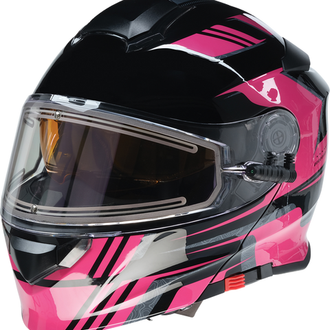 Z1R Solaris Snow Helmet - First Tracks - Black/Pink - Large 0120-0846