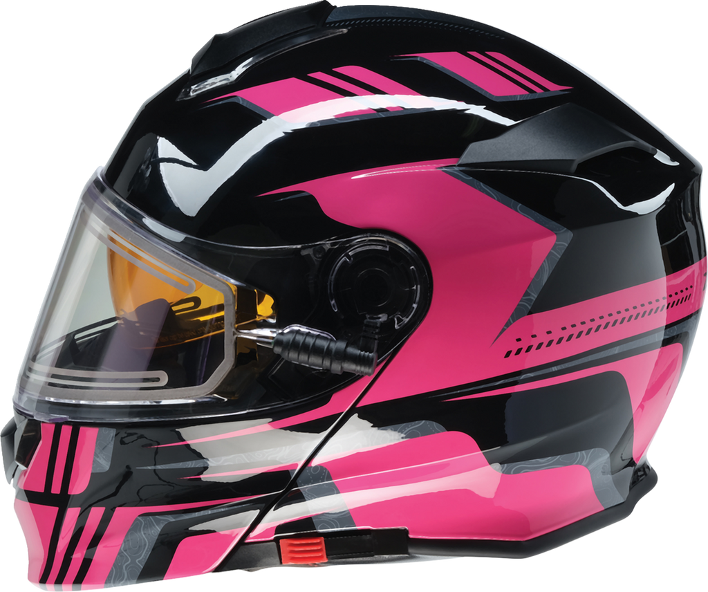 Z1R Solaris Snow Helmet - First Tracks - Black/Pink - Medium 0120-0845
