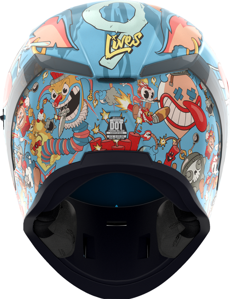 ICON Airform* Helmet - 9 Lives - Blue - Large 0101-17386