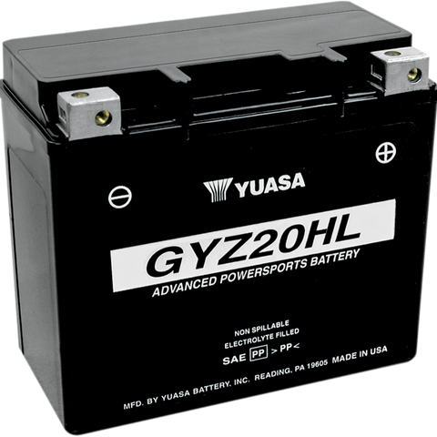 YUASA AGM Battery - GYZ20HL YUAM720GH
