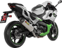 AKRAPOVIC Slip-On Line Muffler - Titanium - Ninja 7/Z7 Hybrid S-K4SO9-HRT