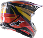 Supertech S M10 Era Helmet Gold Ylw/Rio Red Glossy 2x