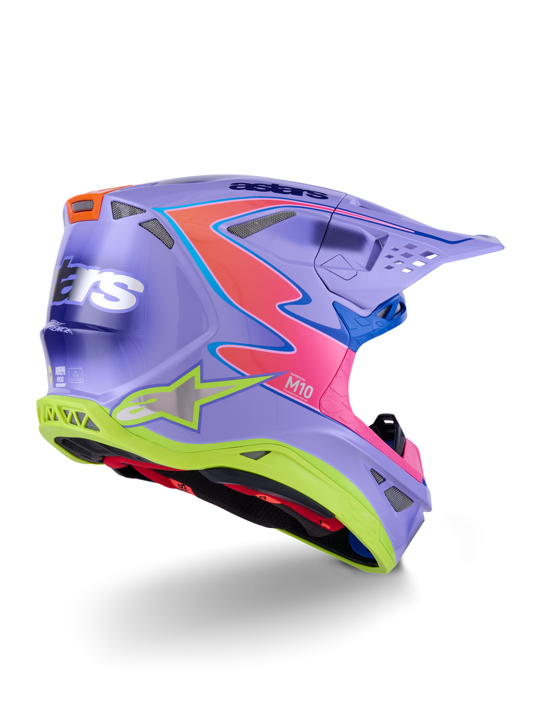 S M10 Jett Lawrence R01 Helmet Purp/Pnk Fluo/Ylw Fluo Gls Md