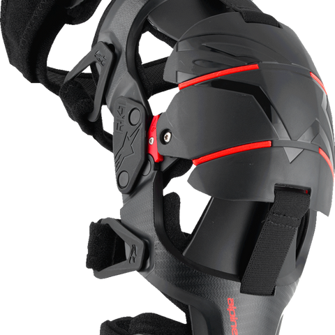 ALPINESTARS RK-1 Plasma Knee Braces - Black/Red - S/M 6501725-13-SM