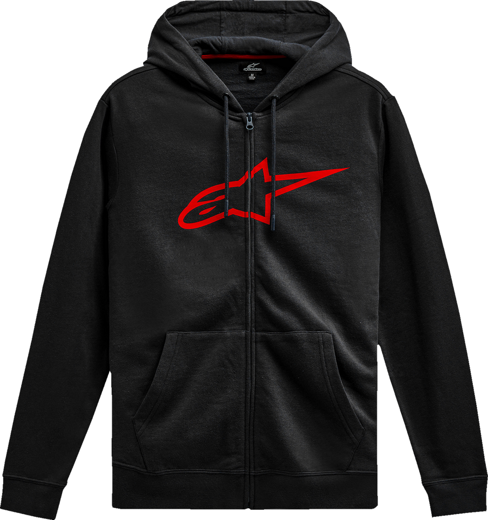 ALPINESTARS Ageless V3 Zip Hoodie - Black/Red - 2XL 1244-51490-1030-2X