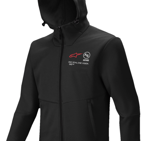 ALPINESTARS Racer MX Fleece Hoodie - Black - 2XL 3800125-10-2X