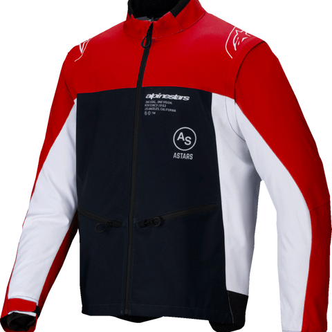 ALPINESTARS Lite-Dura Softshell Jacket - Black/Red/White - 2XL 3700225-1342-2X