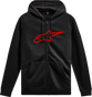 ALPINESTARS Ageless V3 Zip Hoodie - Black/Red - Medium 1244-51490-1030-M