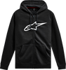 ALPINESTARS Ageless V3 Zip Hoodie - Black/White - 2XL 1244-51490-1020-2X
