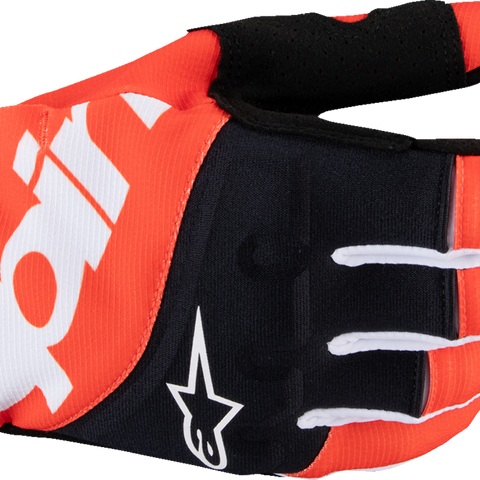 ALPINESTARS Techstar MX Gloves - Black/Hot Orange - Medium 3560125-1041-M