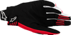 ALPINESTARS Techstar MX Gloves - Black/Bright Red - Small 3560125-1303-S