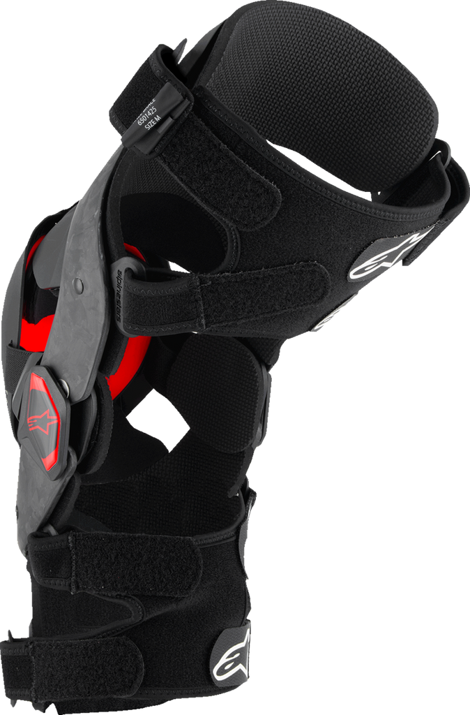 ALPINESTARS Supertech RK-10 Plasma Knee Braces - Black/Red - Small 6501425-13-S