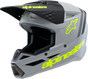 ALPINESTARS Youth SM3 Helmet - Radium - Matte Gray/Black/Yellow Fluo - Small 8301825-9510-YS