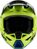 ALPINESTARS Youth SM3 Helmet - Radium - Gloss Yellow Fluo/Black/Blue - Large 8301825-5017-YL
