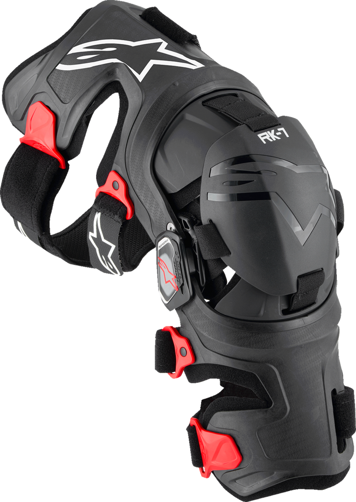 ALPINESTARS RK-7 Plasma Knee Braces - Black/Red - Large 6500825-13-L