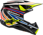 ALPINESTARS Youth SM3 Helmet - Wurx - Gloss Black/Yellow Fluo/Blue/Red Large 8302025-1574-YL