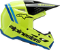 ALPINESTARS Youth SM3 Helmet - Radium - Gloss Yellow Fluo/Black/Blue - Large 8301825-5017-YL