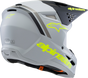 ALPINESTARS Youth SM3 Helmet - Radium - Matte Gray/Black/Yellow Fluo - Medium 8301825-9510-YM