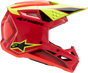 ALPINESTARS Youth SM3 Helmet - Fray - Gloss Red/Yellow Fluo/Black - Medium 8301625-3051-YM