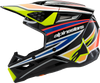 ALPINESTARS Youth SM3 Helmet - Wurx - Gloss Black/Yellow Fluo/Blue/Red Large 8302025-1574-YL