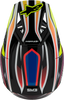 ALPINESTARS Youth SM3 Helmet - Wurx - Gloss Black/Yellow Fluo/Blue/Red Large 8302025-1574-YL