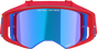 ALPINESTARS GOGGLES Supertech Goggle - Corp - Red/Blue - ABS Vision - Blue Mirror Lens 5100325-3055