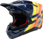 ALPINESTARS Supertech M10 Helmet - TLD Edition 25 - MIPS? - Gloss Dark Blue/Orange/Yellow/Fluo Red - XS 8300225-7156-XS