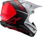 ALPINESTARS Supertech M10 Helmet - Flood - MIPS? - Gloss Silver/Black/Orange Fluo - XL 8301023-1954-XL