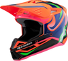 ALPINESTARS Youth SM3 Helmet - Deegan - Gloss Orange Fluo/Purple/Pink Fluo - Small 8301425-433-YS